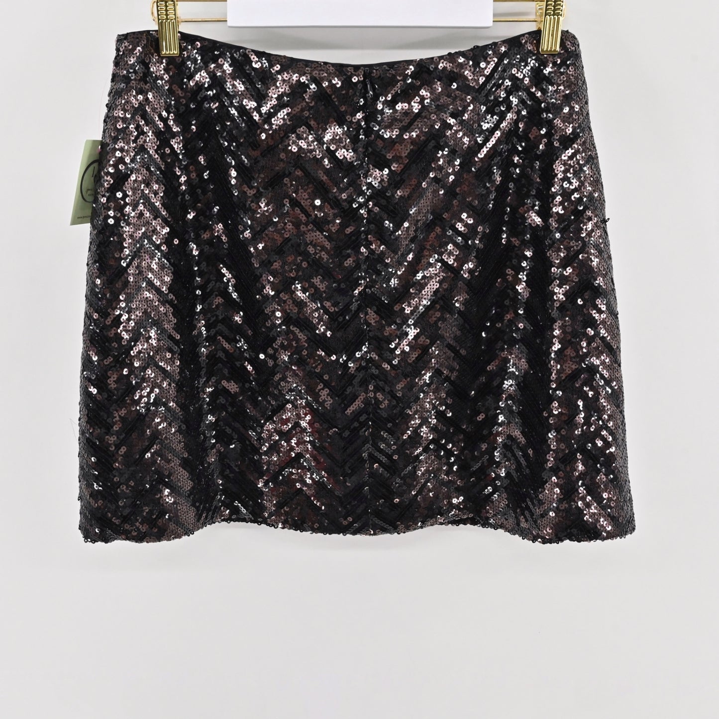 Trina Turk Black Sequin Skirt Size 16