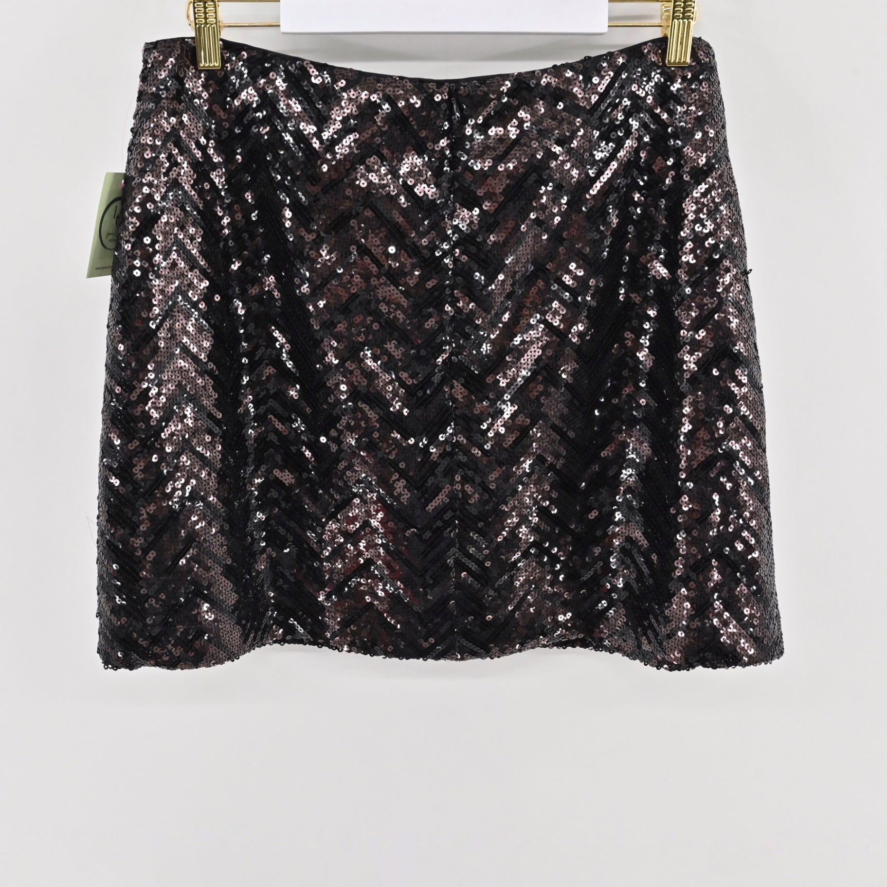 Trina Turk Black Sequin Skirt Size 16