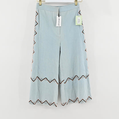NWT ANHHA Denim Embroidered Culottes