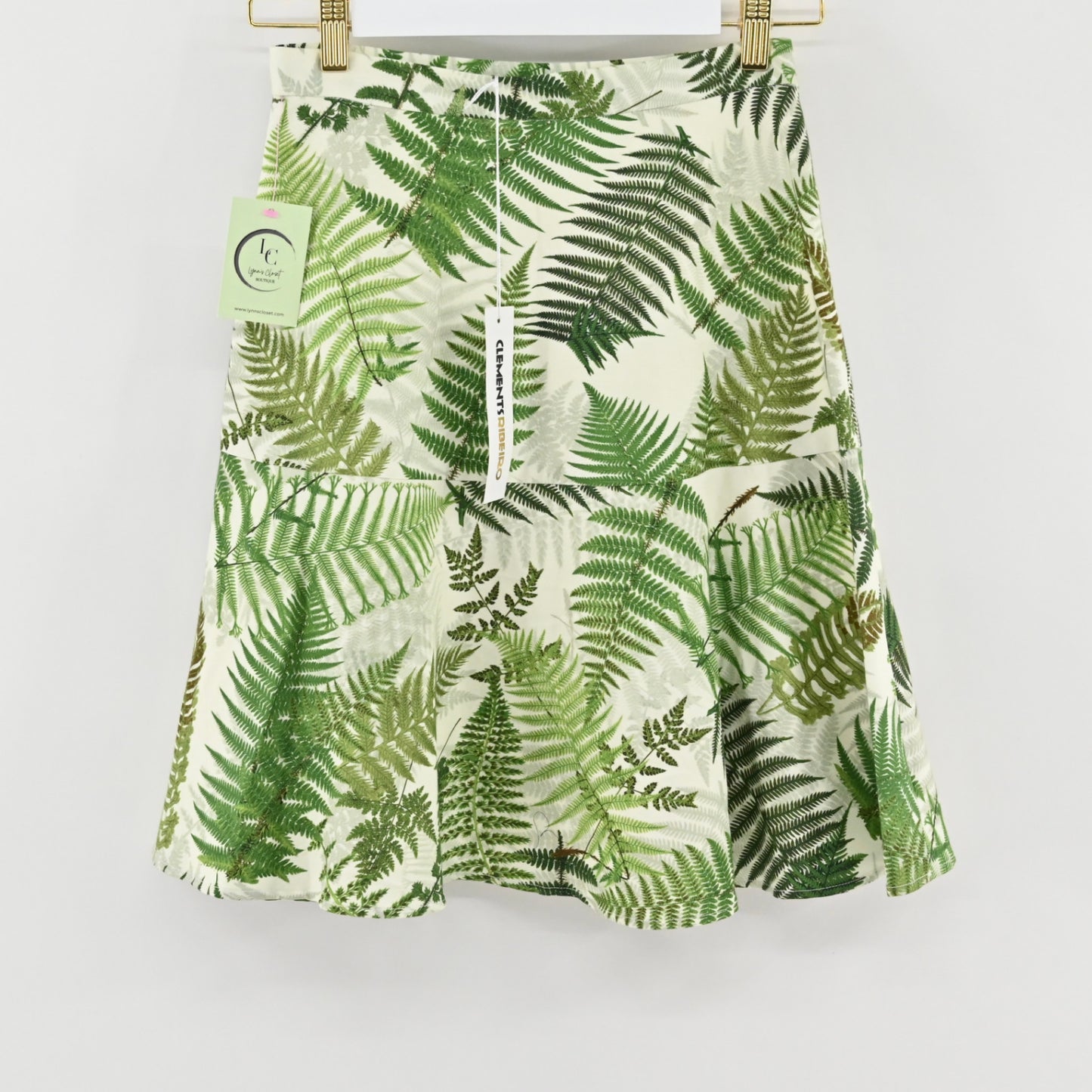 NWT Clements Ribeiro Fern Print Skirt Size 8