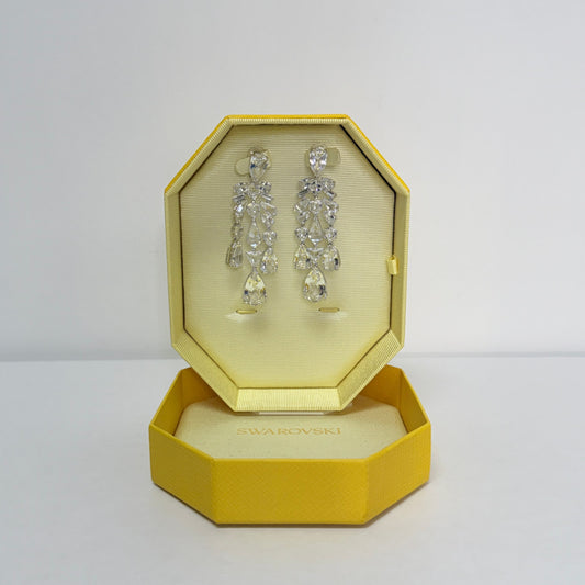 These Swarovski Crystals Chandelier Mesmera Earrings