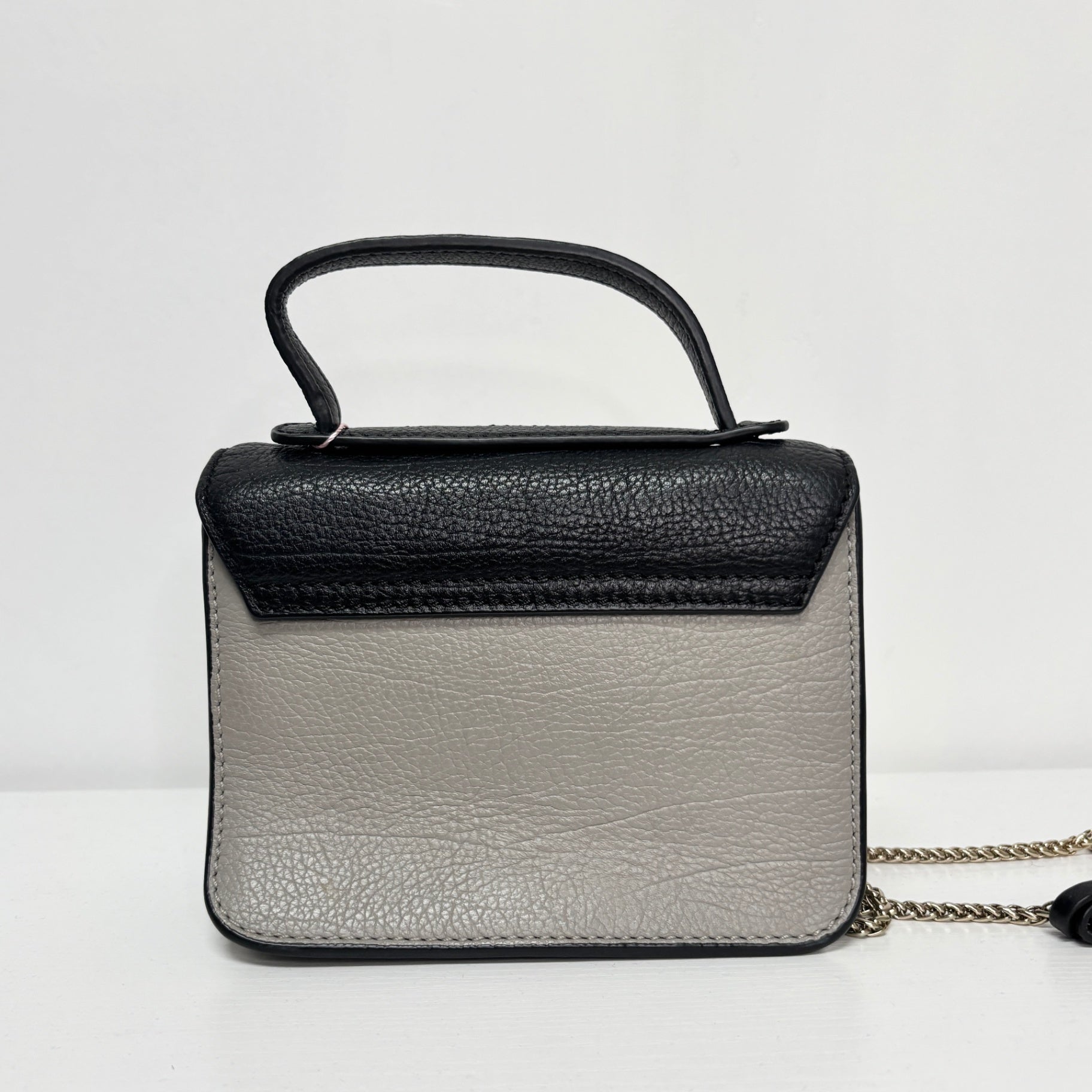 Furla Black White Gray Mini Crossbody