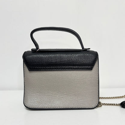 Furla Black White Gray Mini Crossbody