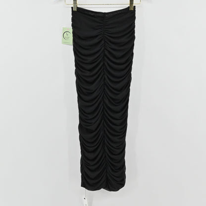 NWT Reformation Black Ruched Dress Size XS