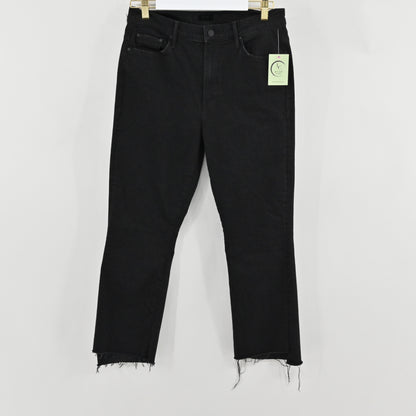 MOTHER Black Crop Jeans Size 32
