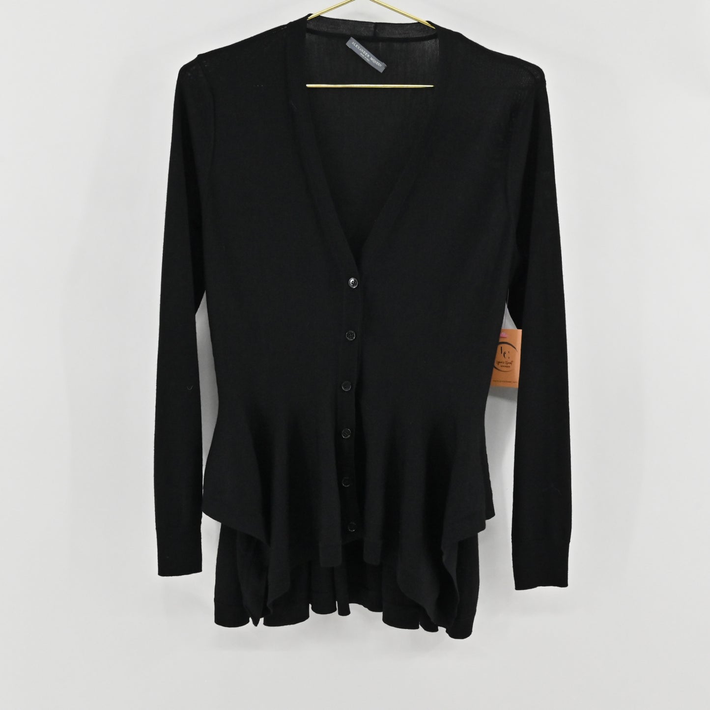 Alexander McQueen Black Cardigan Size L