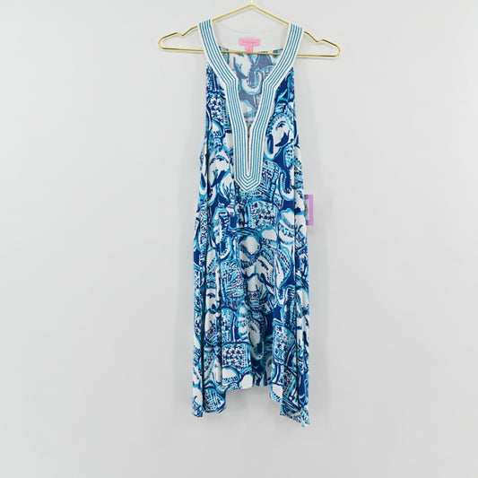 Lilly Pulitzer Blue Elephant Dress Size M