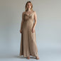 Lucyparis Gold Pleated Maxi Dress SIZE XS