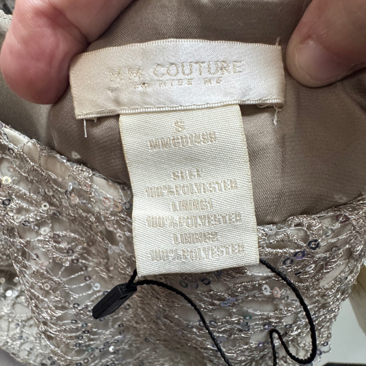 MM Couture Sequin Dress Size S