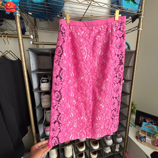 No21 Pink Lace Skirt Size 44