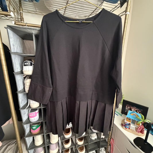 COS Black Peplum Top Size M