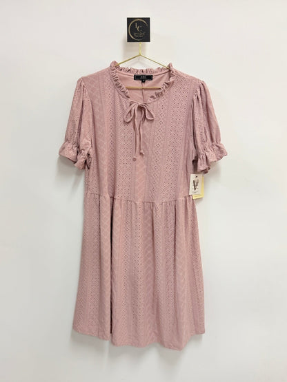 Vibe Blush Eyelet Dress Size 2X