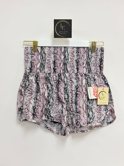 Free People Purple Snake Print Short Size M