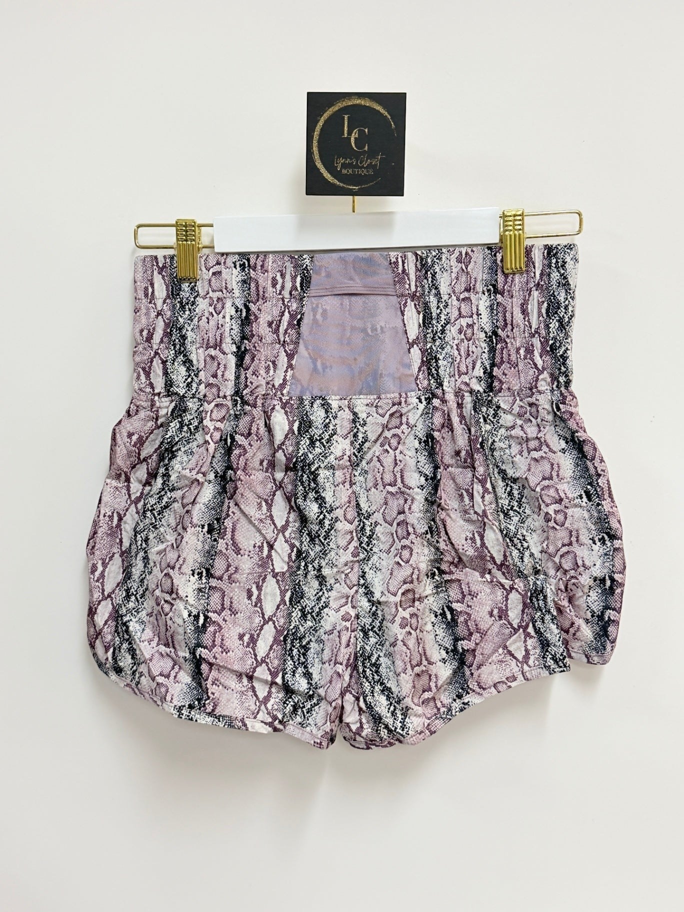 Free People Purple Snake Print Short Size M