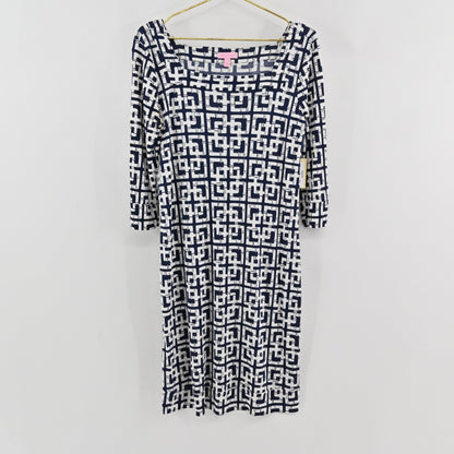 Lilly Pulitzer Geometric Dress Size 12