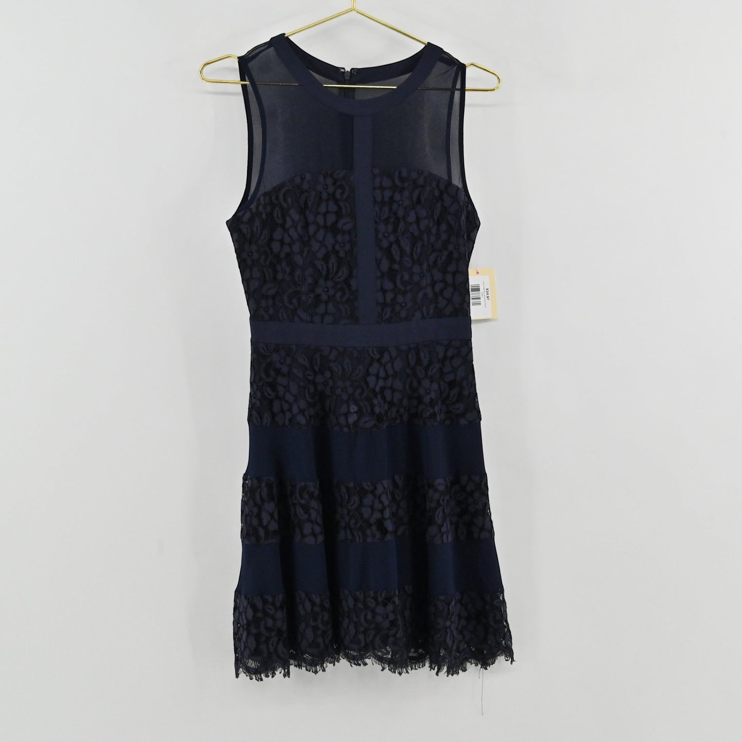 Adelyn Rae Navy Lace Dress Size S