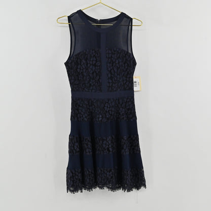 Adelyn Rae Navy Lace Dress Size S