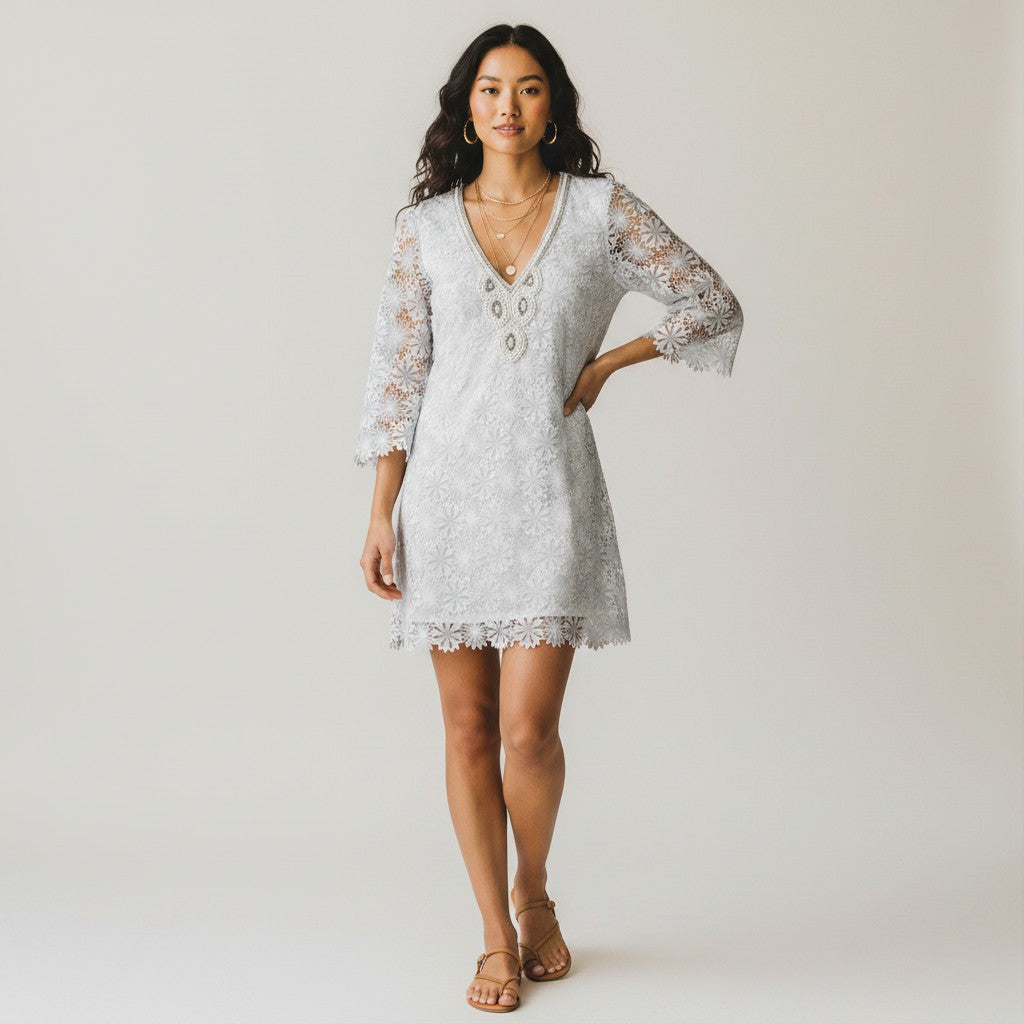 Boston Proper Embellished Dress Size M