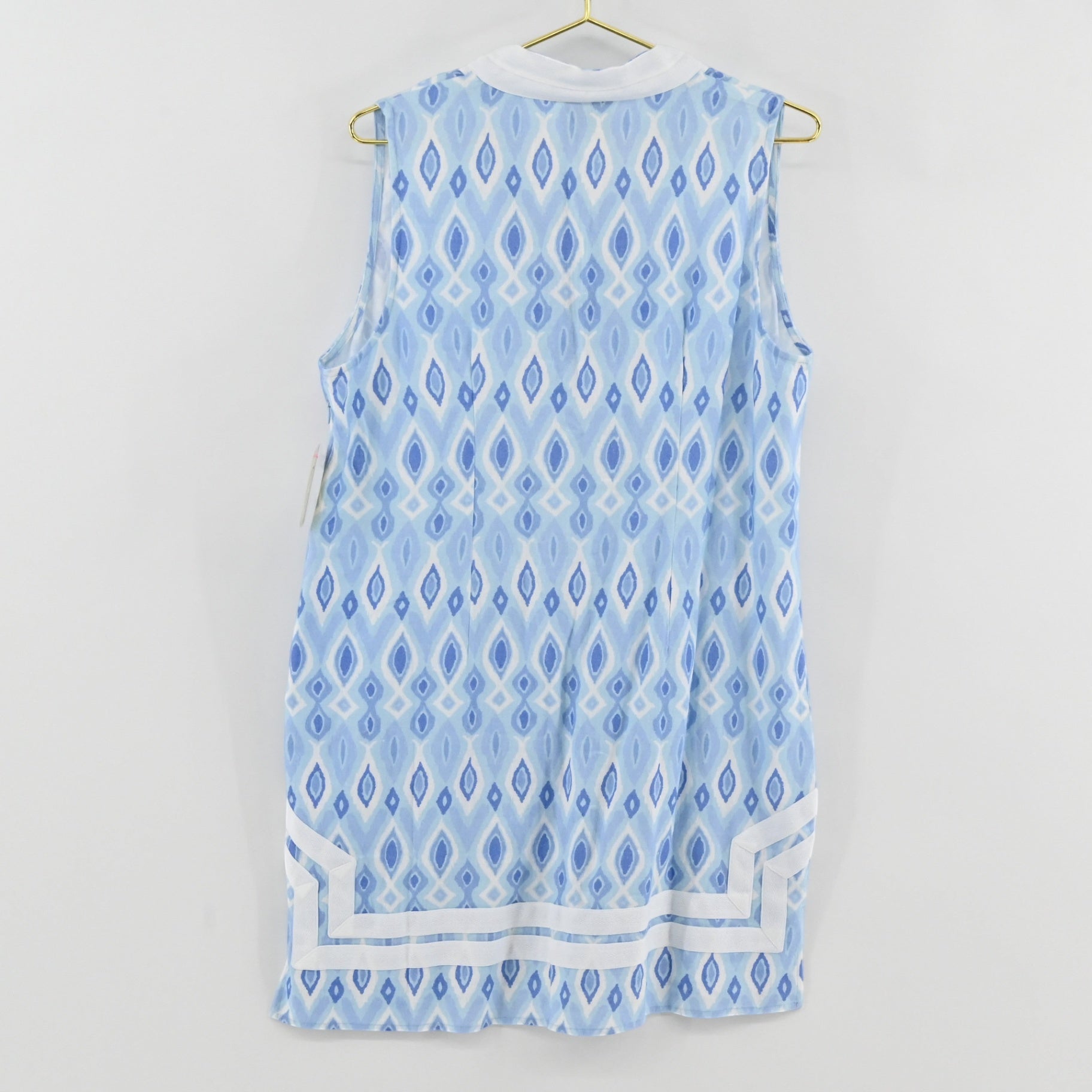 Sail To Sable Blue Ikat Dress Size XL