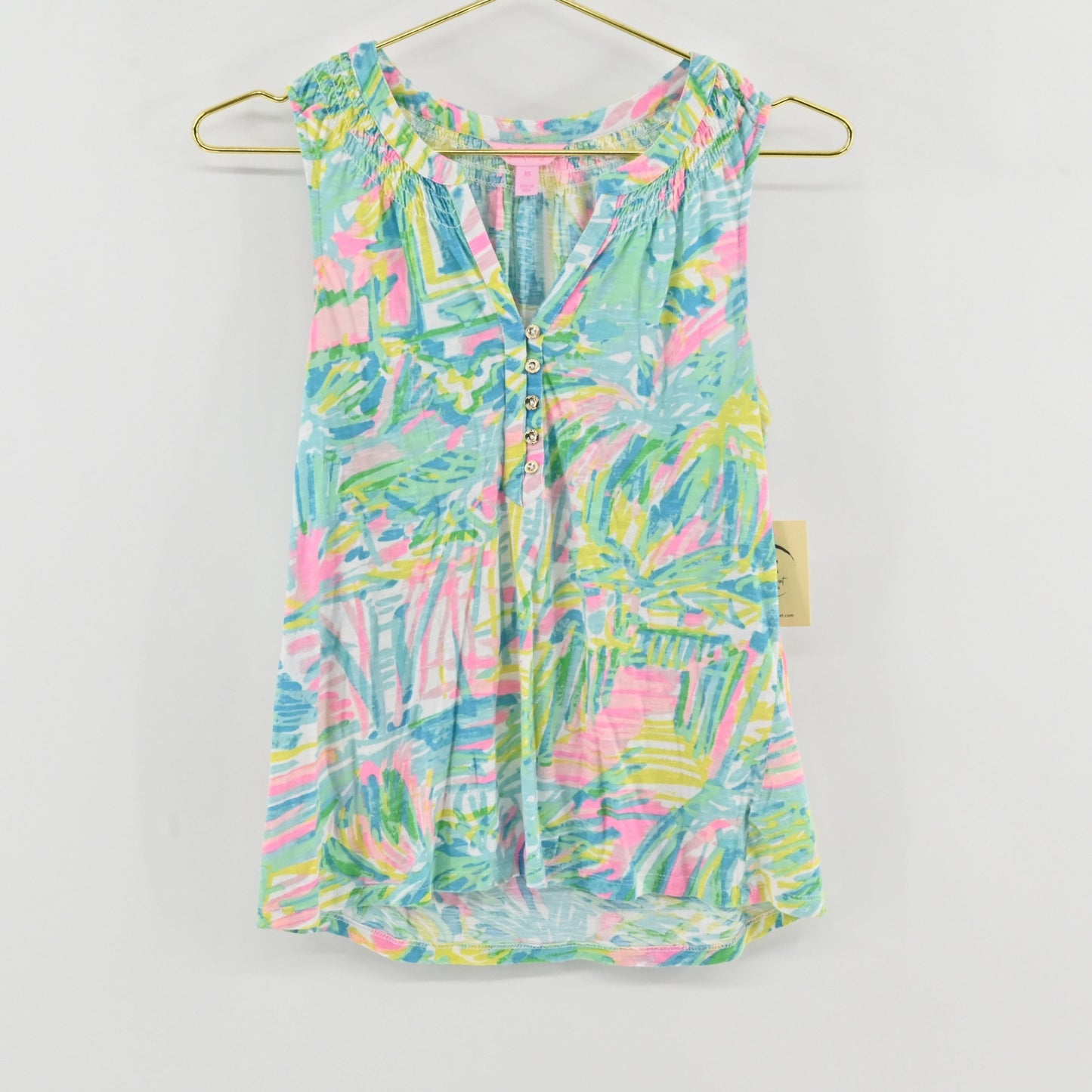 Lilly Pulitzer Floral Top Size XS
