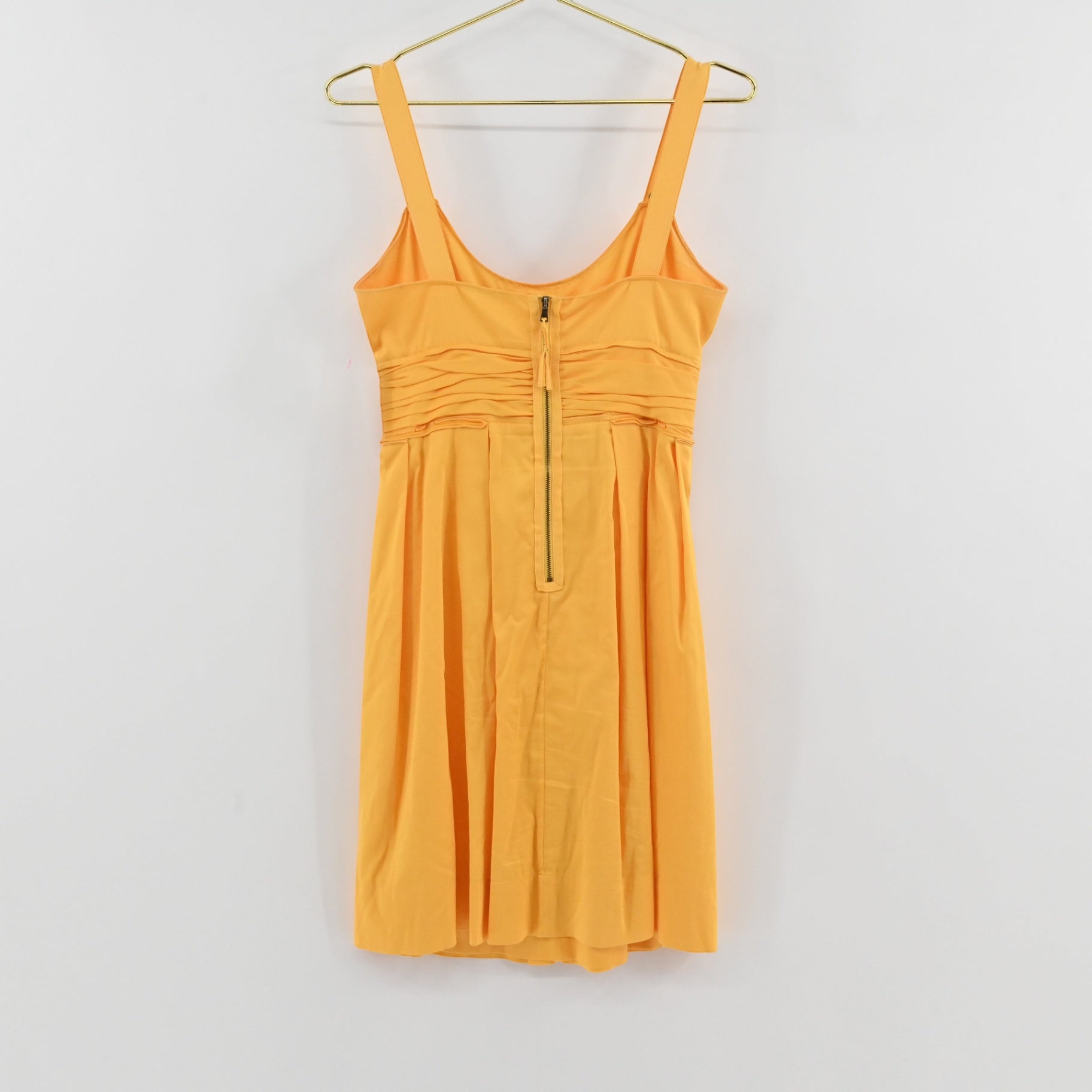 Tahari Gold Cotton Dress Size 4