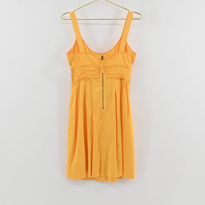 Tahari Gold Cotton Dress Size 4