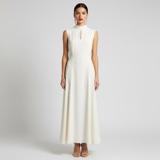 Reiss Mock Neck Maxi Dress Size 12