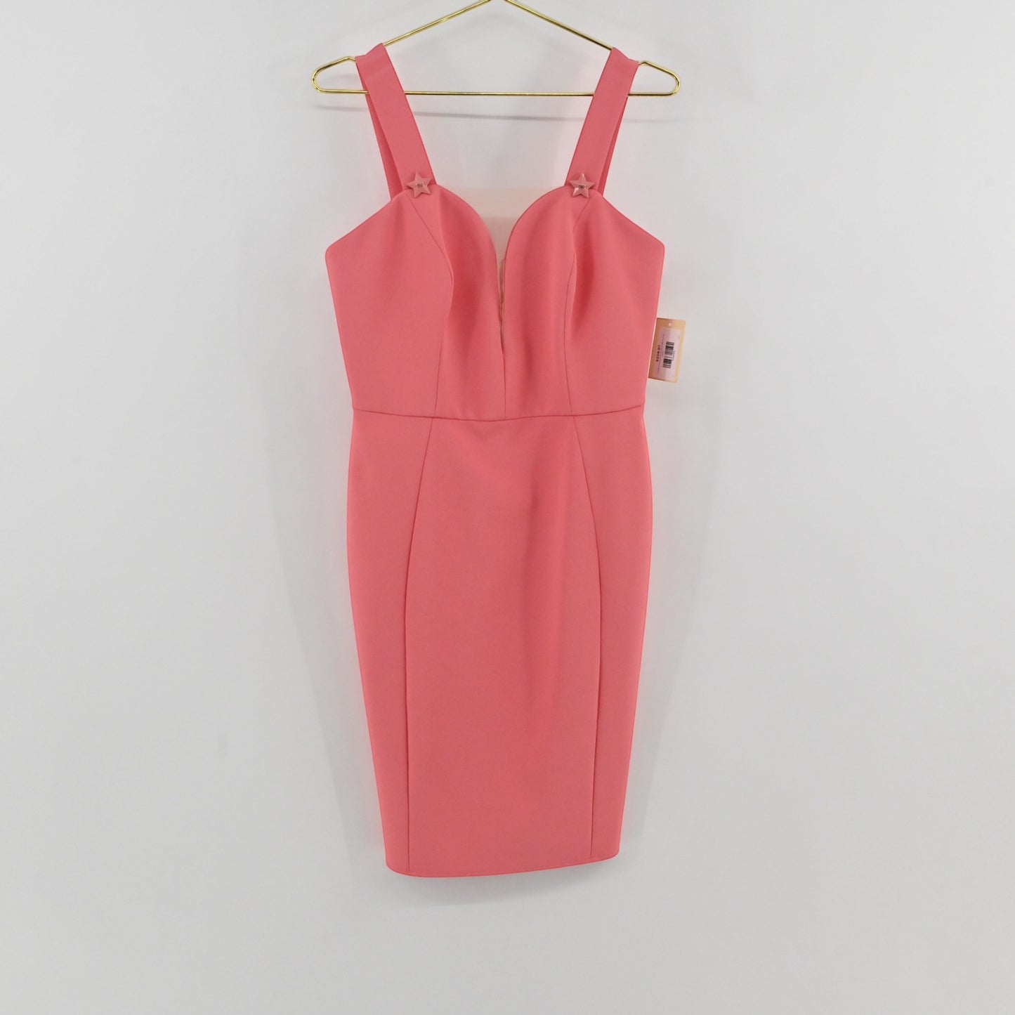 Elisabetta Franchi Coral Star Dress Size 48