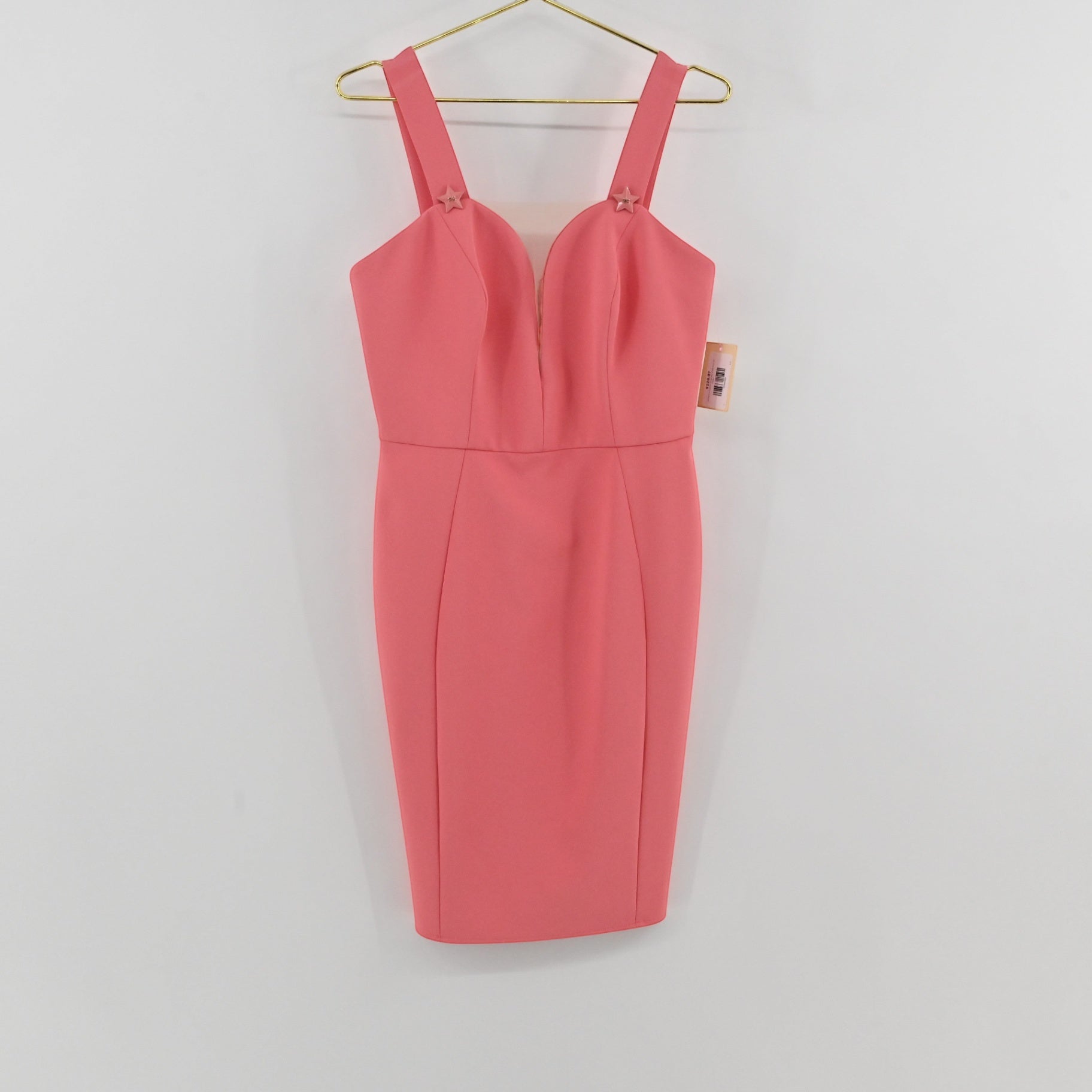 Elisabetta Franchi Coral Star Dress Size 48