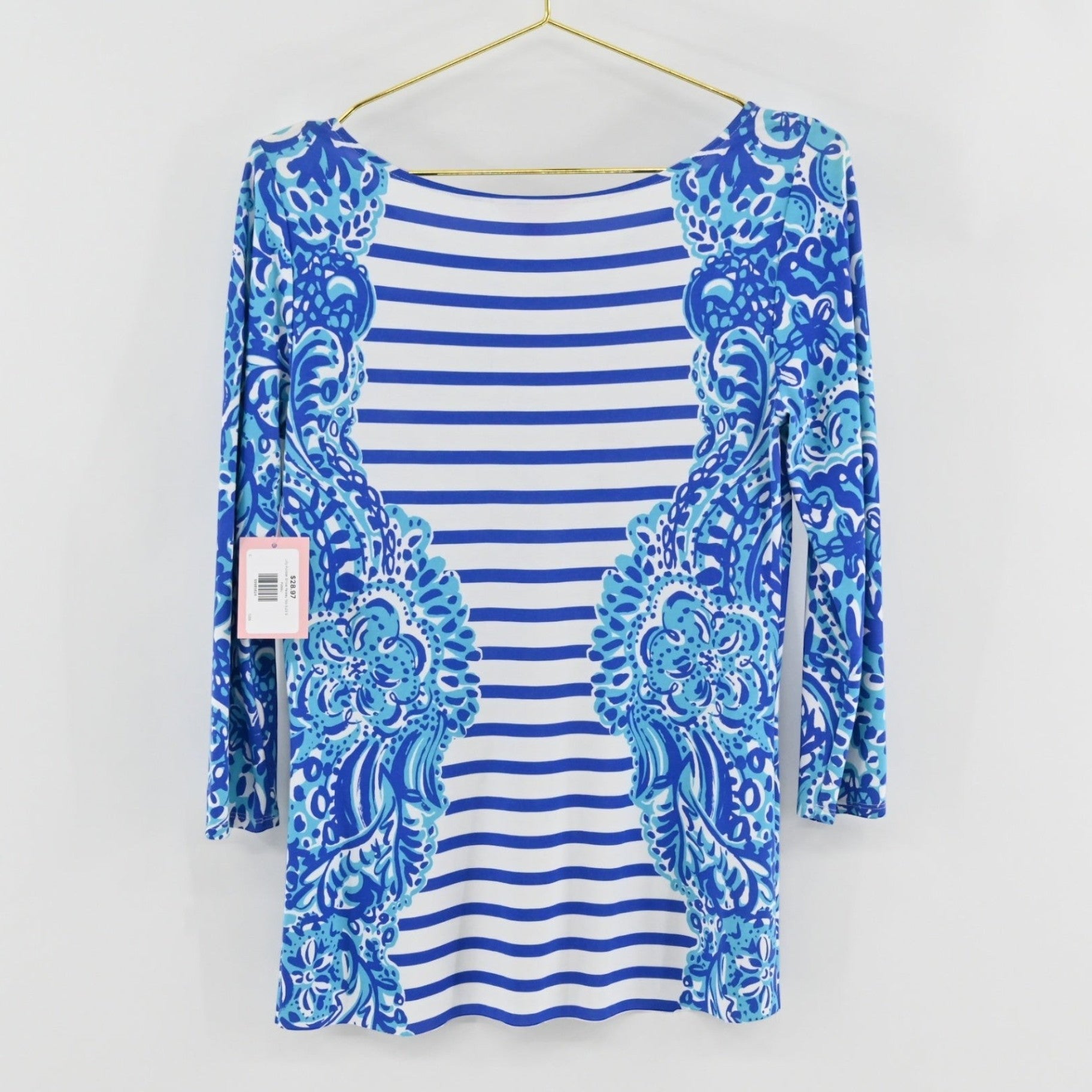 Lilly Pulitzer Stripe Paisley Top SIZE S