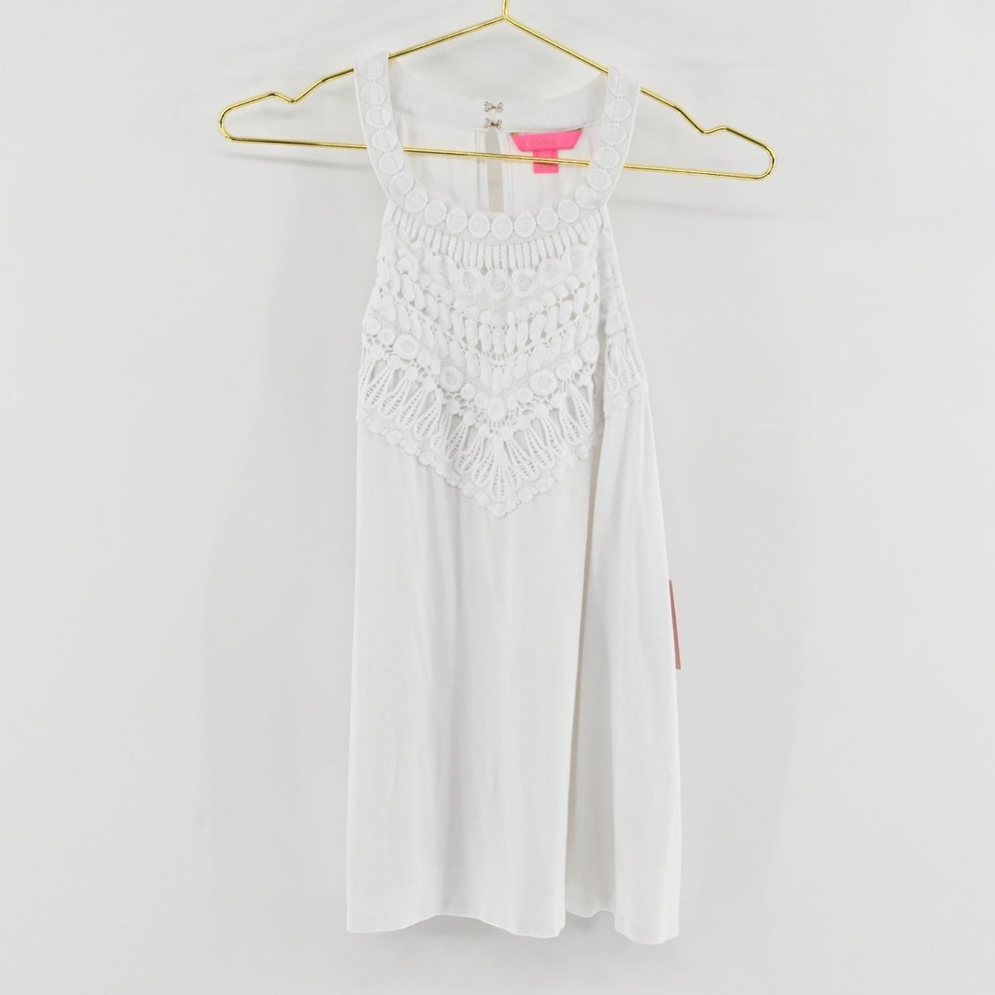 Lilly Pulitzer White Halter Top SIZE L