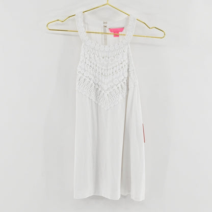 Lilly Pulitzer White Halter Top SIZE L