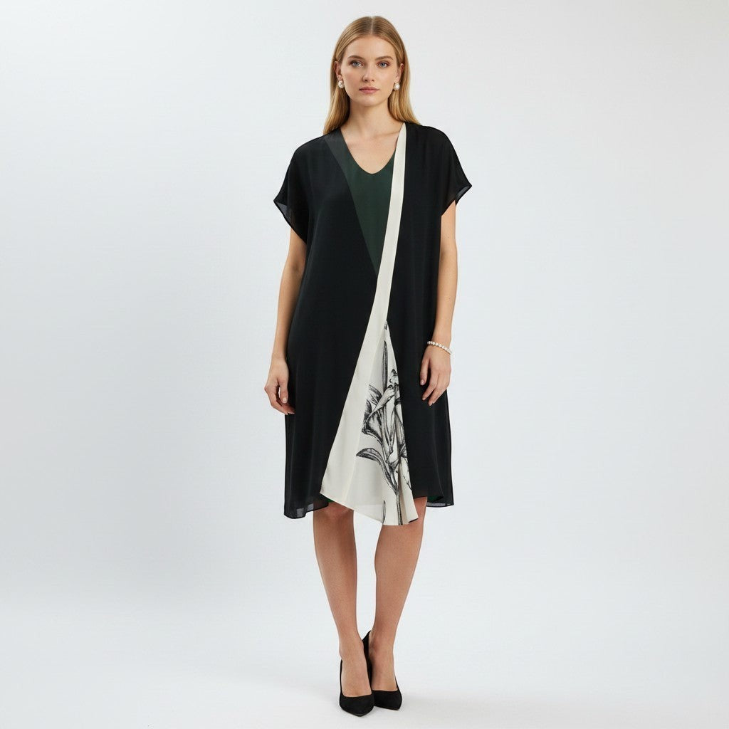 Bouchra Jarrar Colorblock Dress Size L