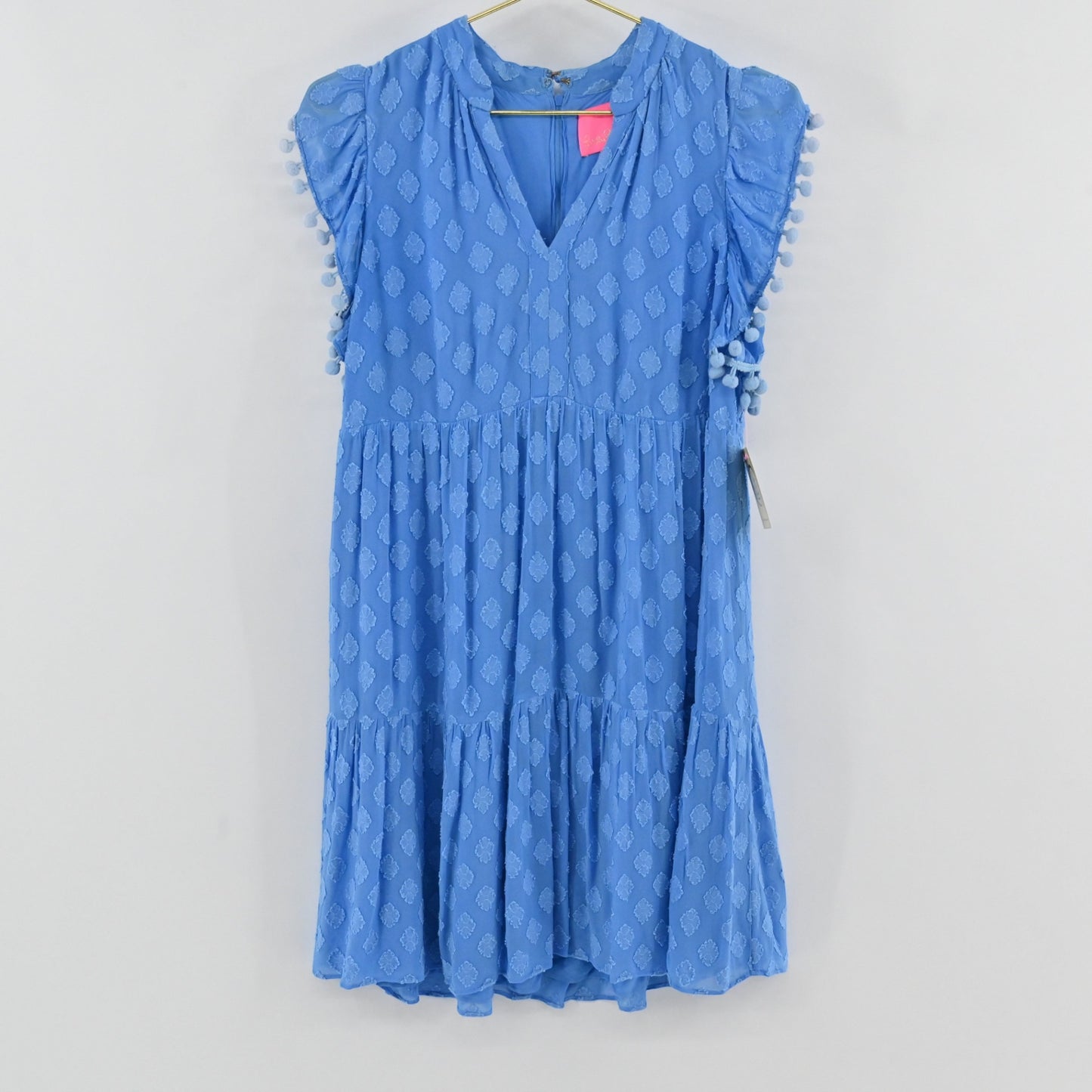 Lilly Pulitzer Blue Pom Pom Dress Size 2