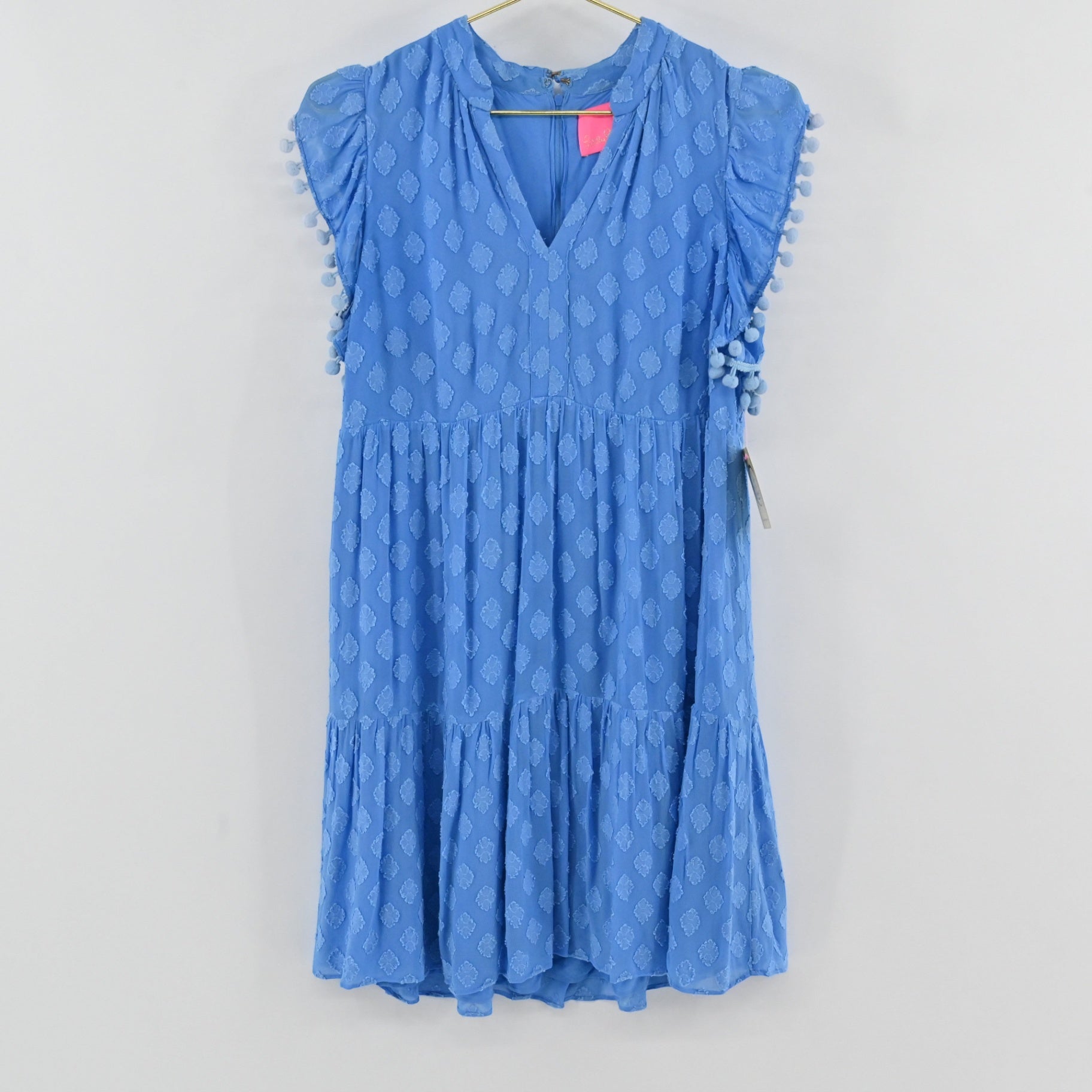 Lilly Pulitzer Blue Pom Pom Dress Size 2
