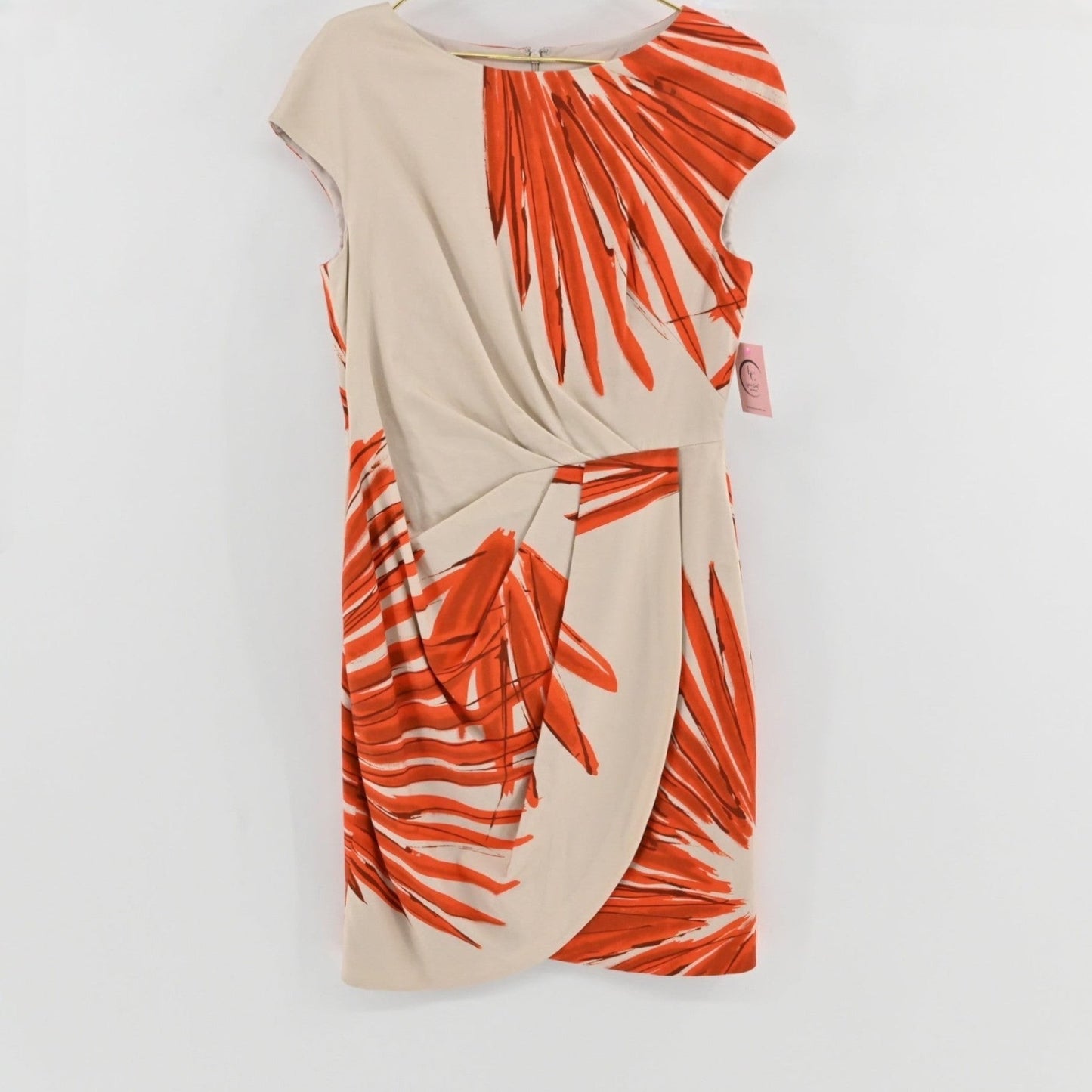 Lela Rose Tan/Orange Dress SIZE 14