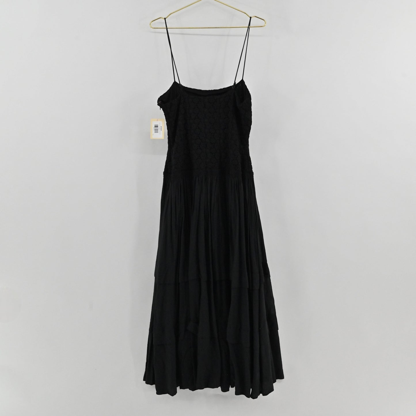 Tanya Taylor Black Crochet Dress Size 14