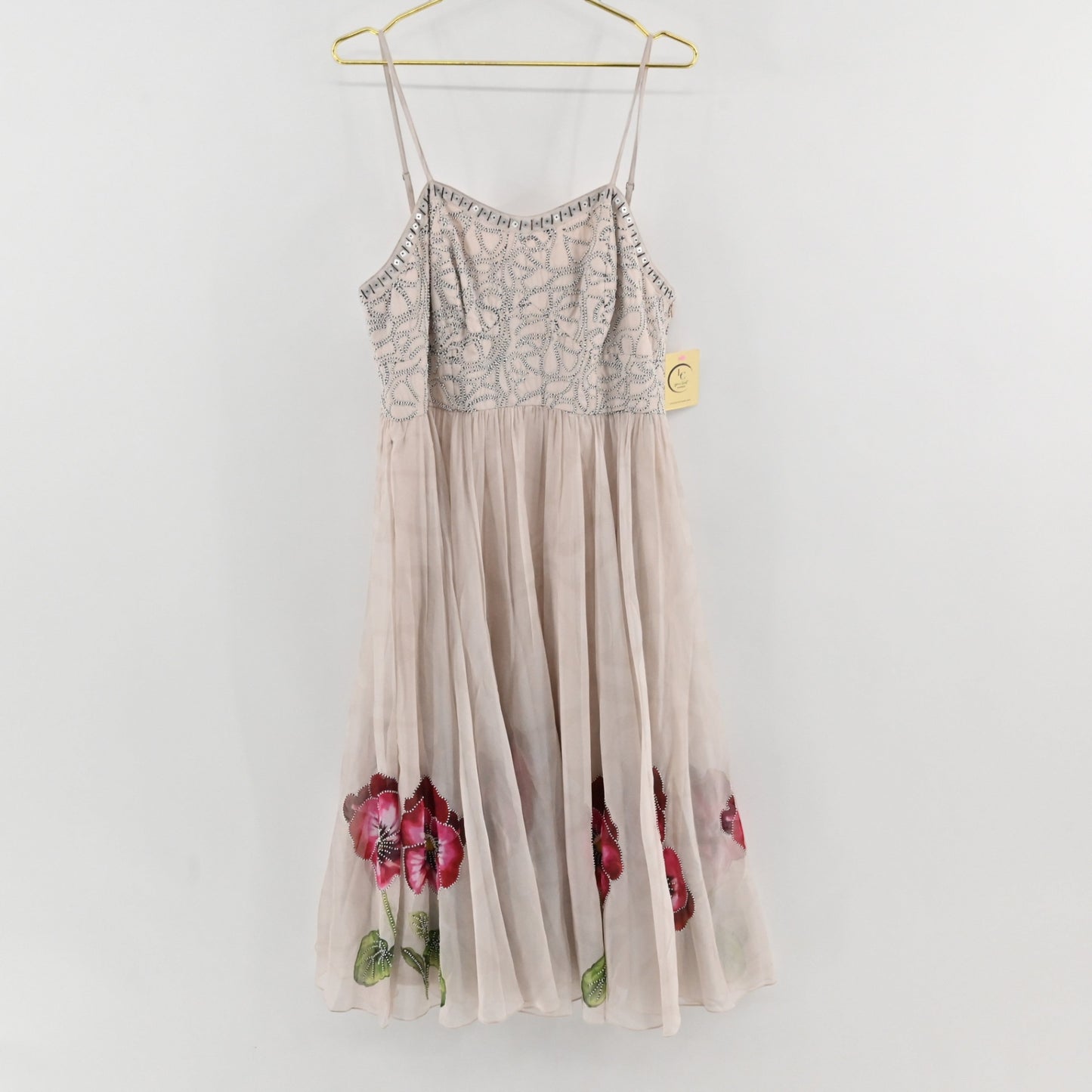 Anthropologie Verb Nude Floral Dress Size XXL