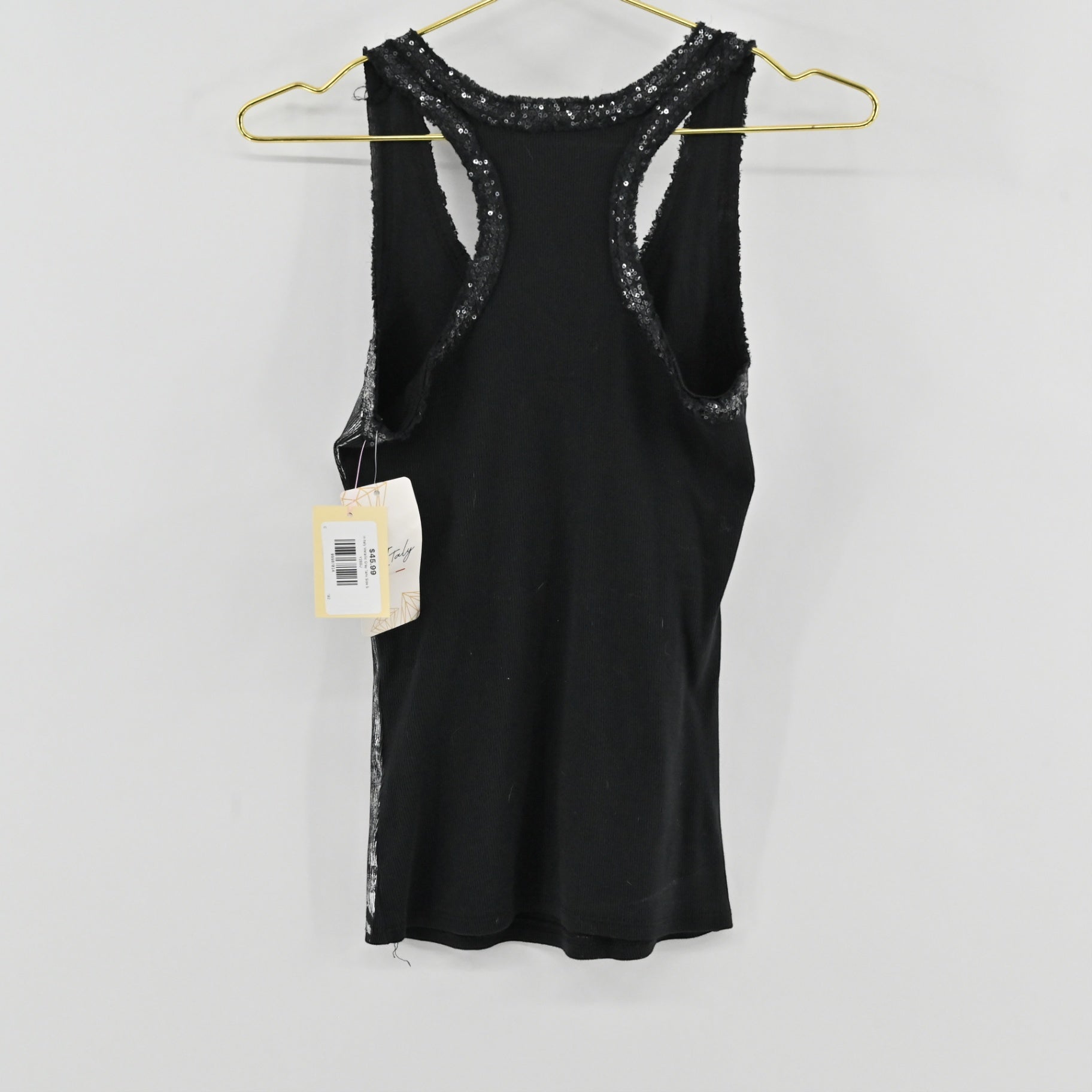 In Italy Metallic Gray Tank Size S