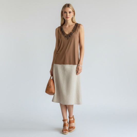 Lafayette 148 Embellished Tank Size XL