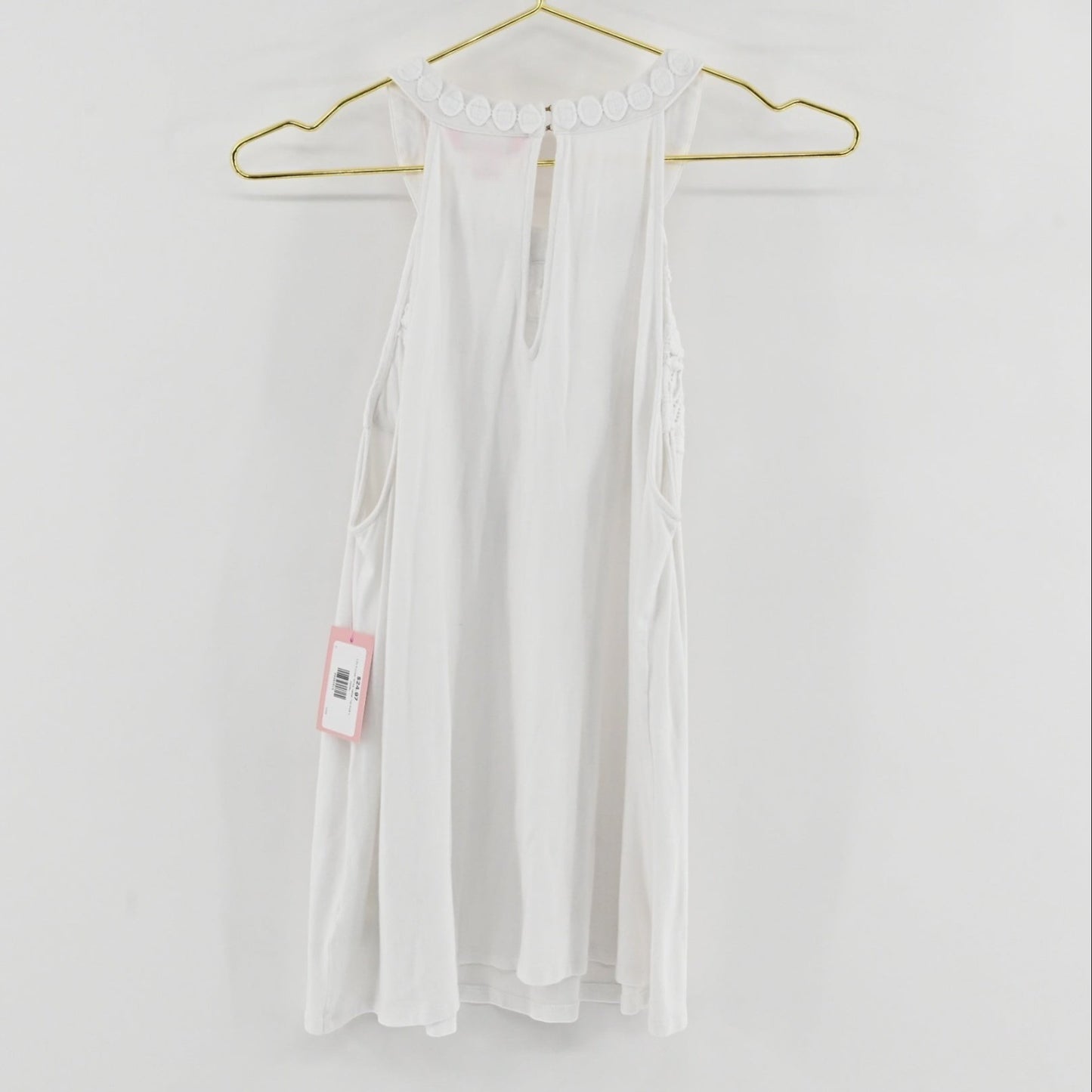 Lilly Pulitzer White Halter Top SIZE L