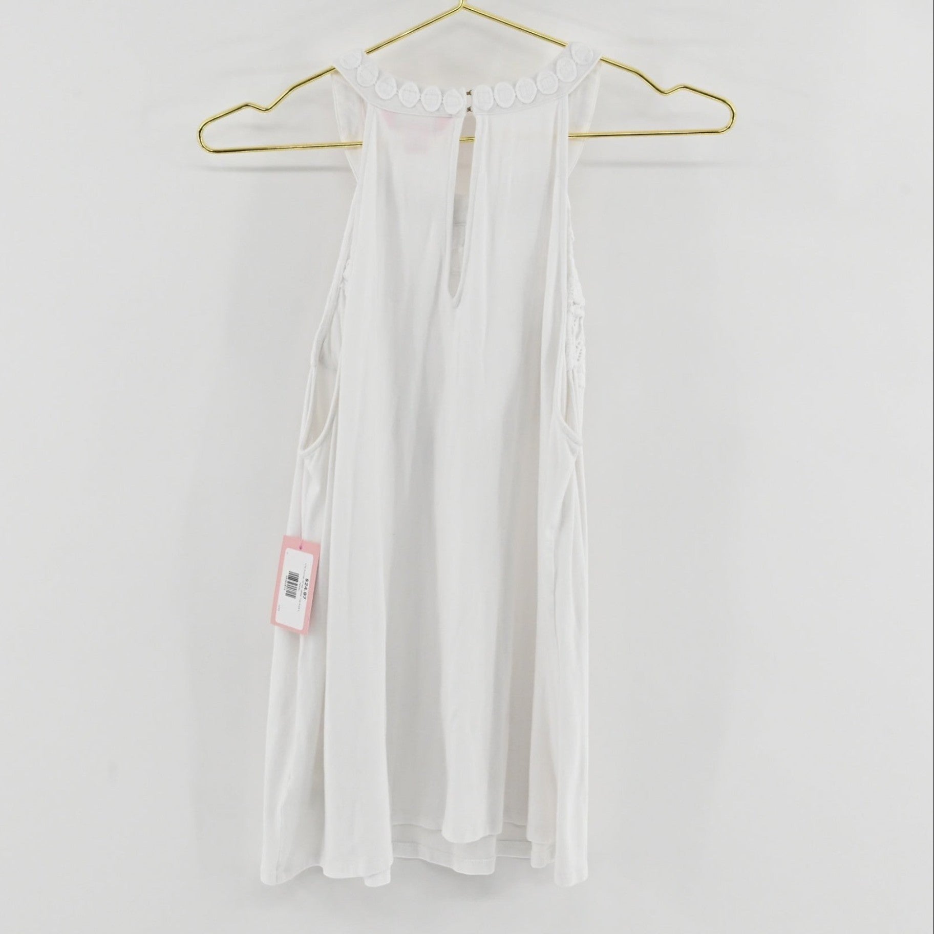 Lilly Pulitzer White Halter Top SIZE L