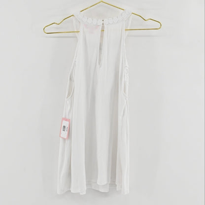 Lilly Pulitzer White Halter Top SIZE L