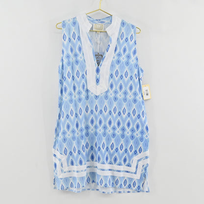 Sail To Sable Blue Ikat Dress Size XL