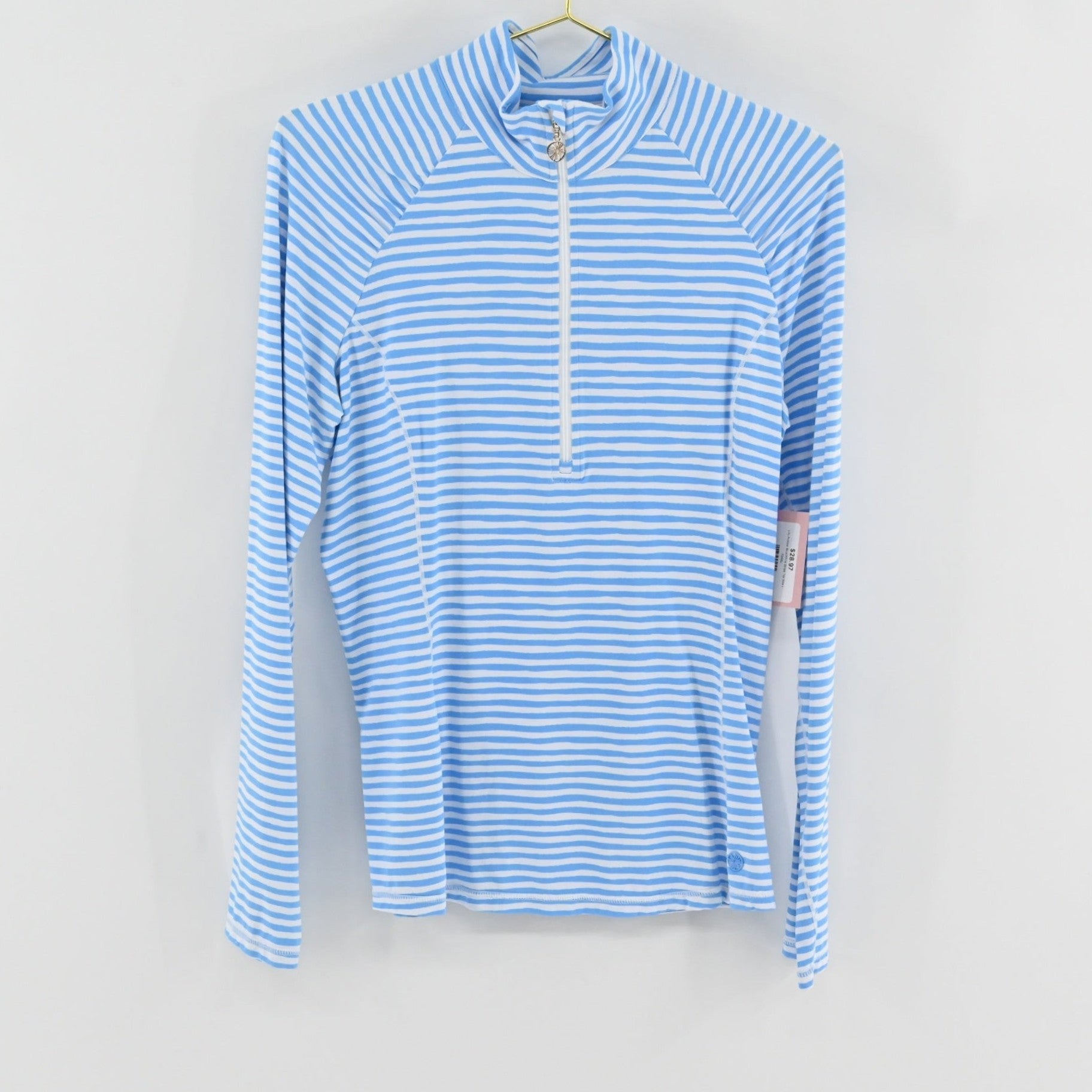 Lilly Pulitzer Blue/White Stripe Top Size L