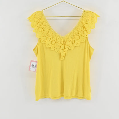Lilly Pulitzer Yellow Top SIZE L