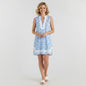 Sail To Sable Blue Ikat Dress Size XL