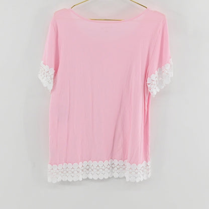 Lilly Pulitzer Pink/White Top SIZE XL