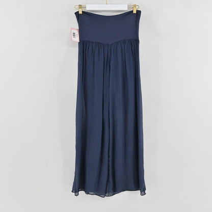 Amati Blue Silk Pants Size M