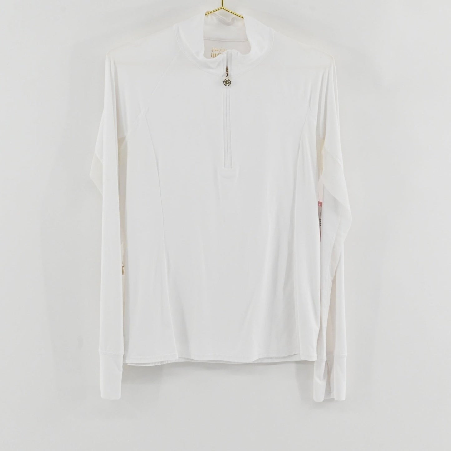 Lilly Pulitzer White Quarter Zip SIZE M